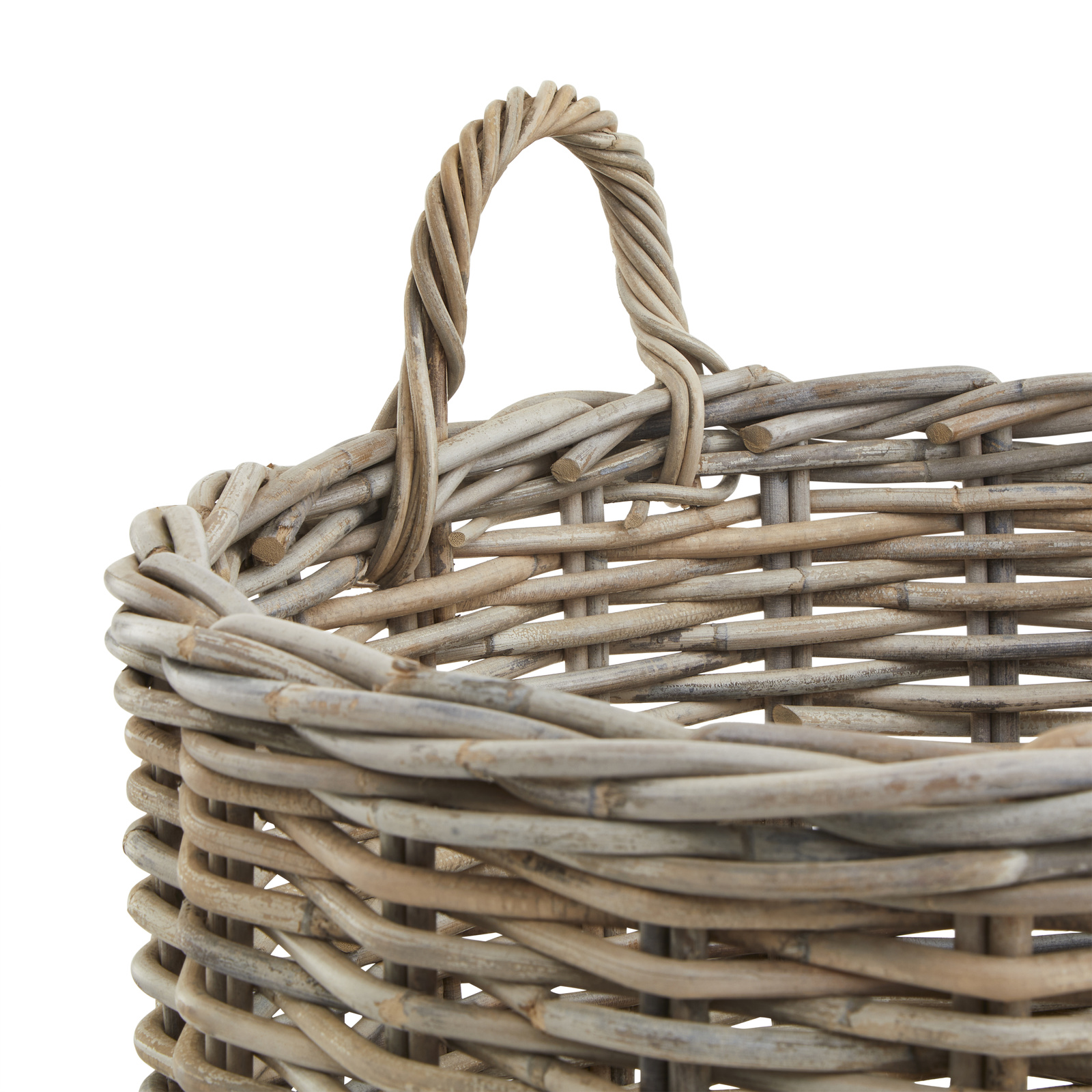 Set of 3 Kubu Rattan Round Storage Baskets 4