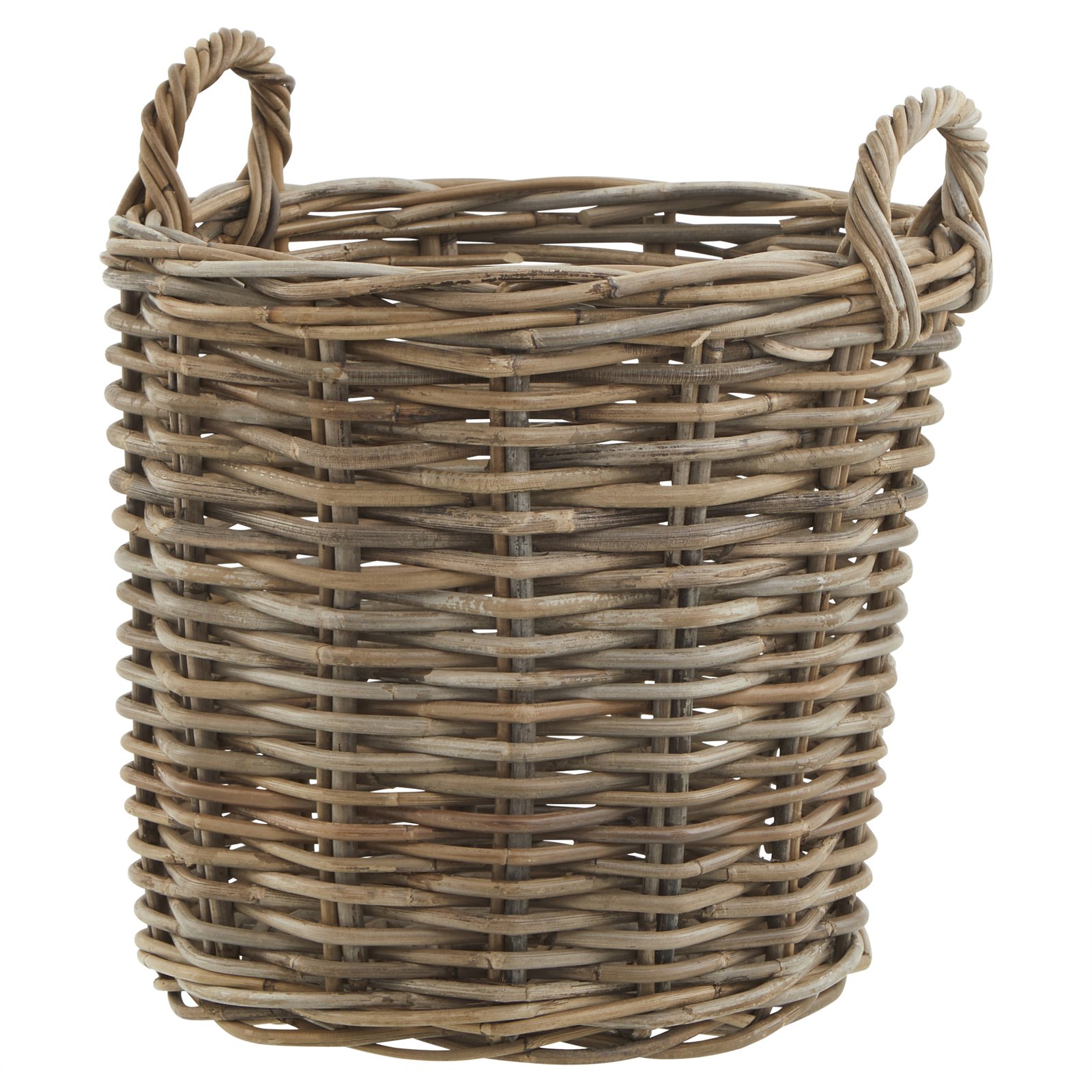 Set of 3 Kubu Rattan Round Storage Baskets 5
