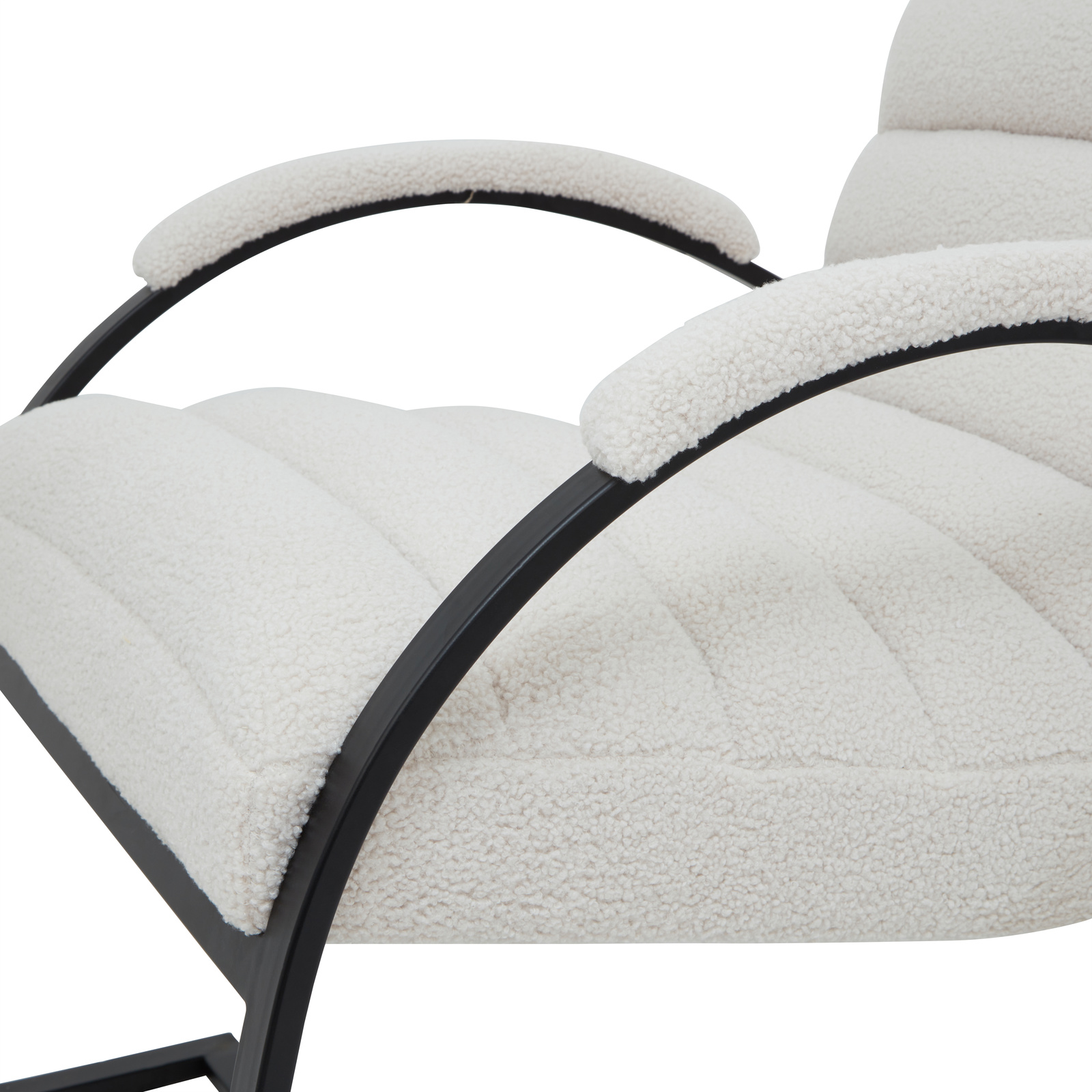 Boucle Ribbed Ark Chair 6