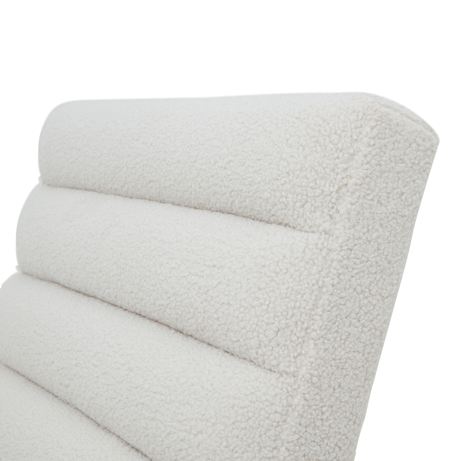 Boucle Ribbed Ark Chair 5