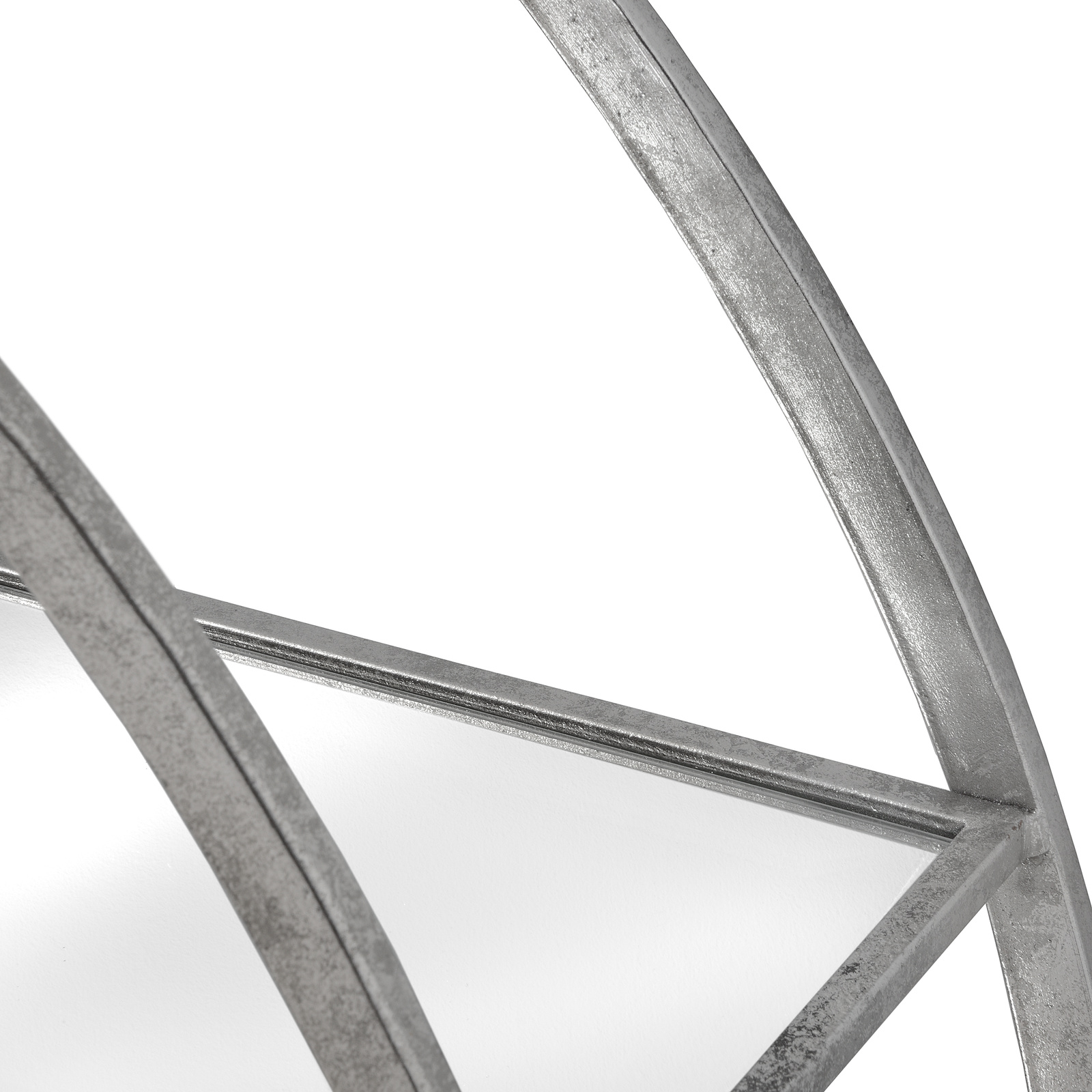 Large Circular Silver Wall Hanging Multi Shelf 4