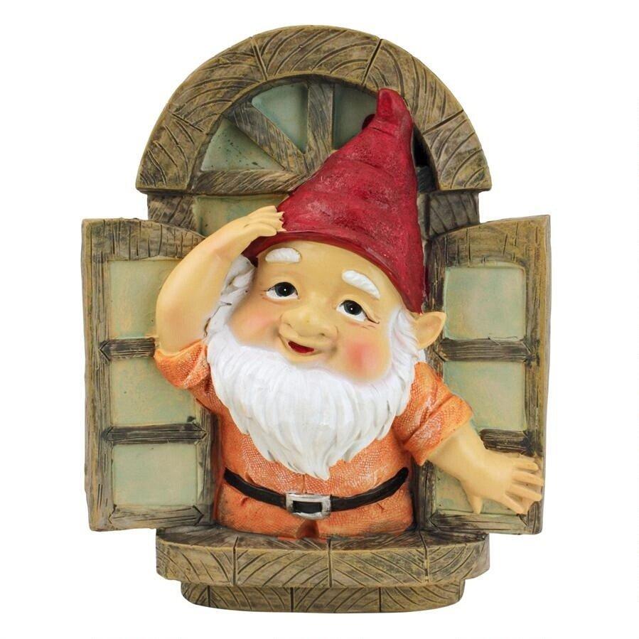 Design Toscano Window Gnome Tree Sculpture 4