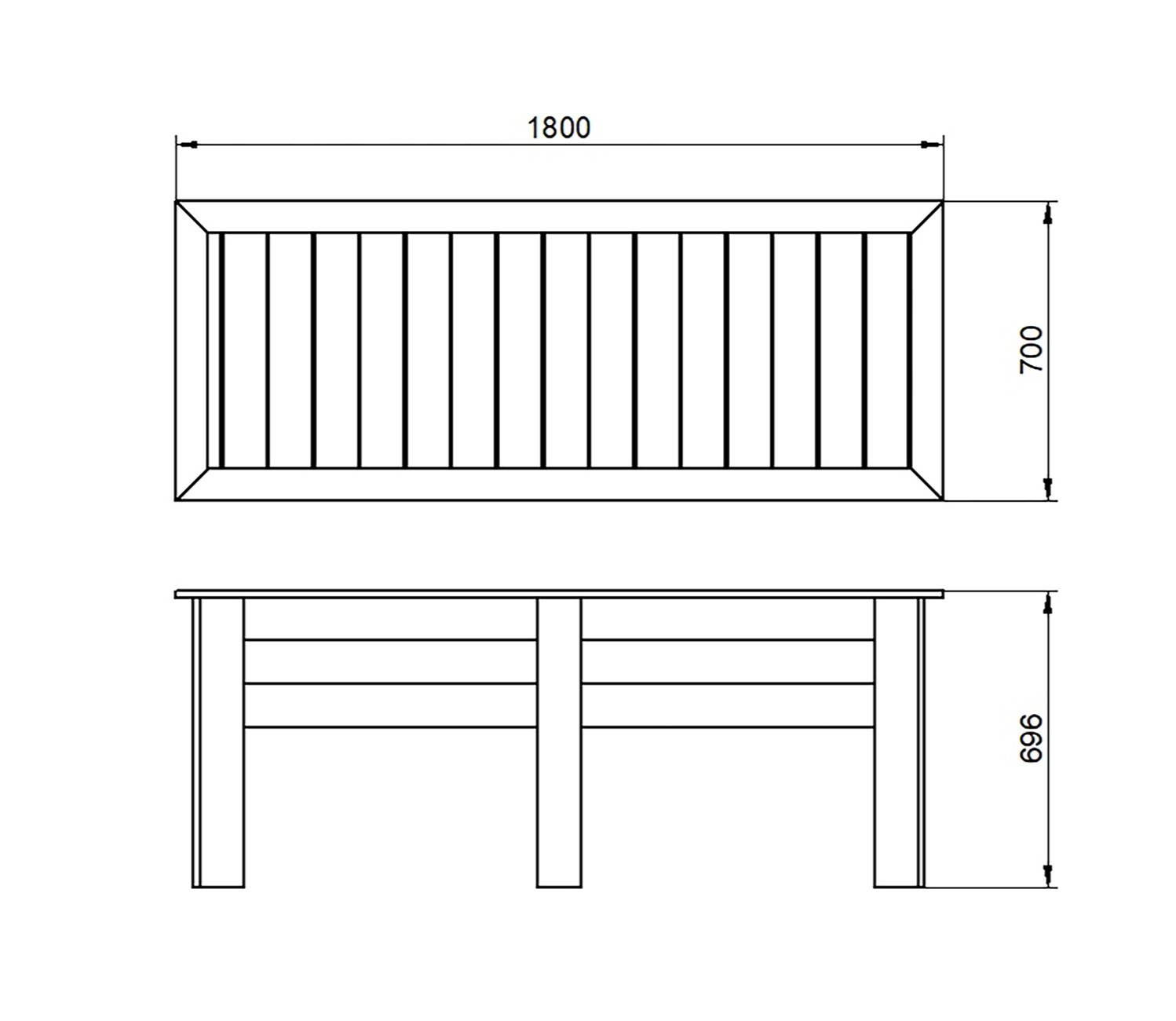 Forest 1.8m Kitchen Garden Planter 7